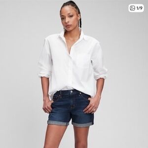 GAP 1969 Sexy Boyfriend Dark Blue Jean Shorts